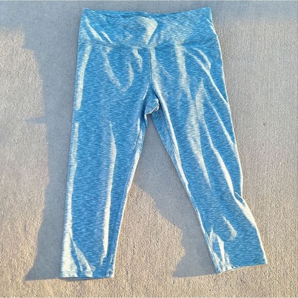 RBX 3/4 Length Heathered Leggings Large - Picture 1 of 6